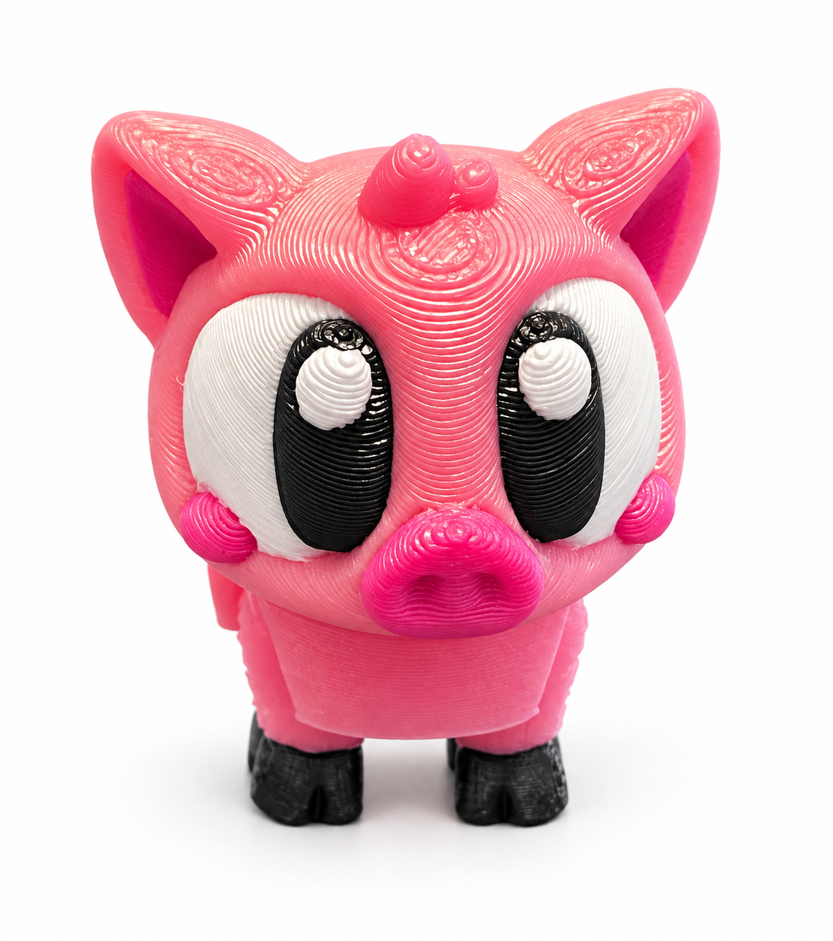 Poppy the Pig - Mini Mate | 3D Articulated Pig + Matching 3" Vinyl Sticker
