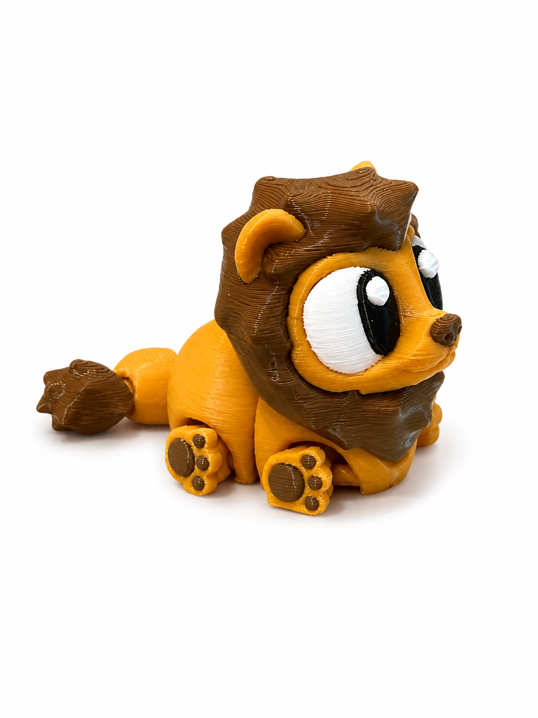 Leo the Lion - Mini Mate | 3D Articulated Lion + Matching 3" Vinyl Sticker