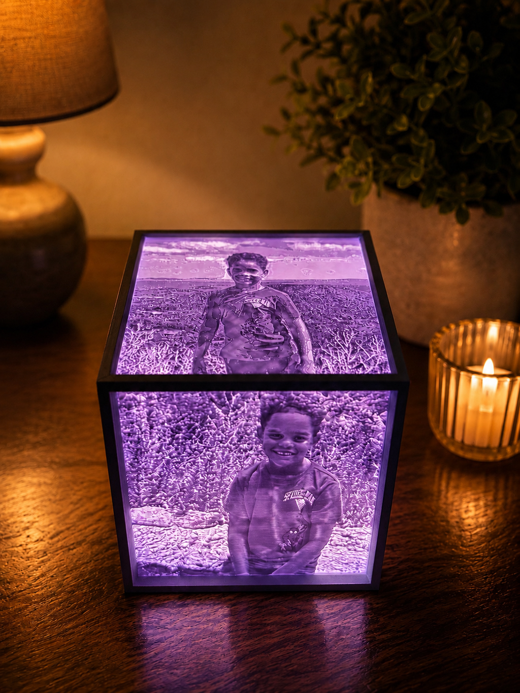 Custom Lithophane LED Memory Box | Personalized Photo Keepsake