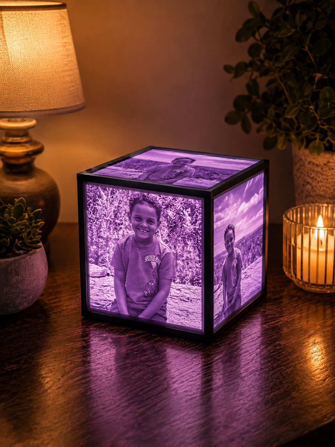 Custom Lithophane LED Memory Box | Personalized Photo Keepsake