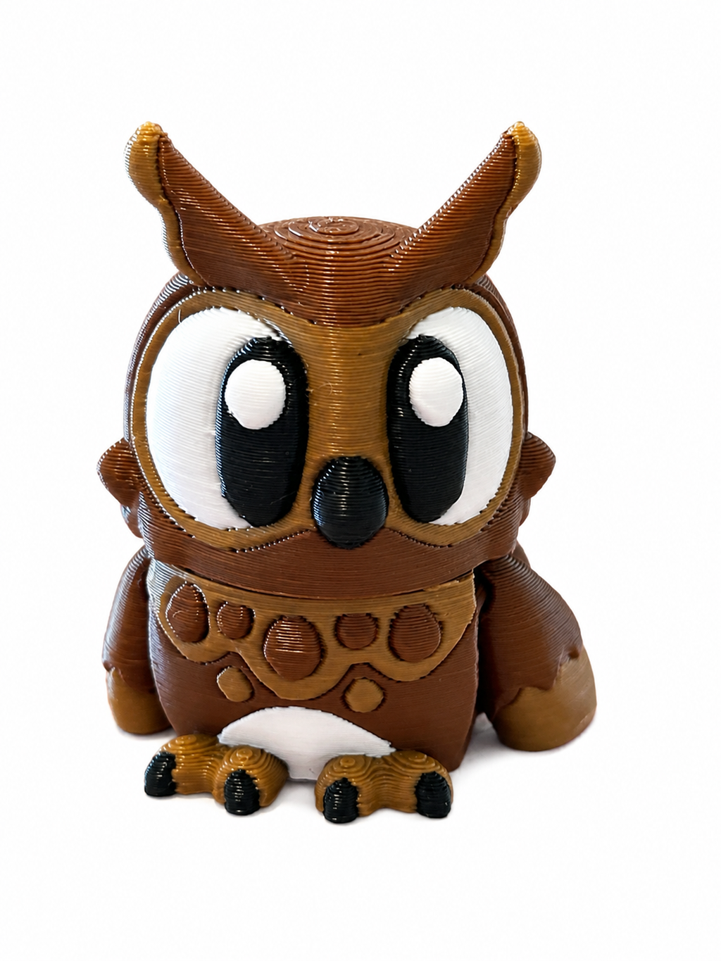 Olive the Owl - Mini Mate | 3D Articulated Owl + Matching 3" Vinyl Sticker