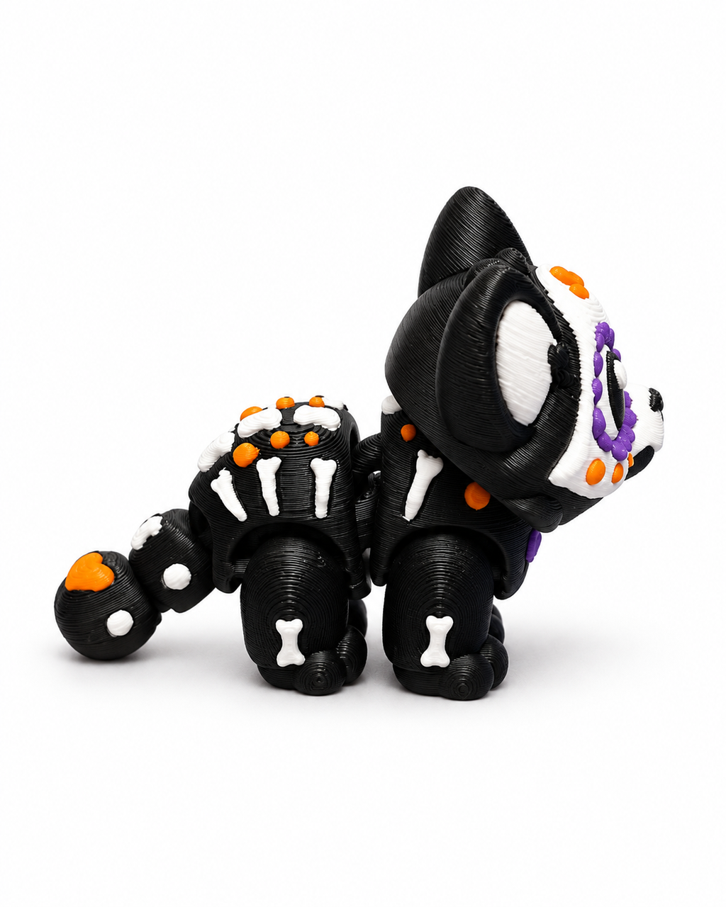 Colorful Sugar Skull Kitty