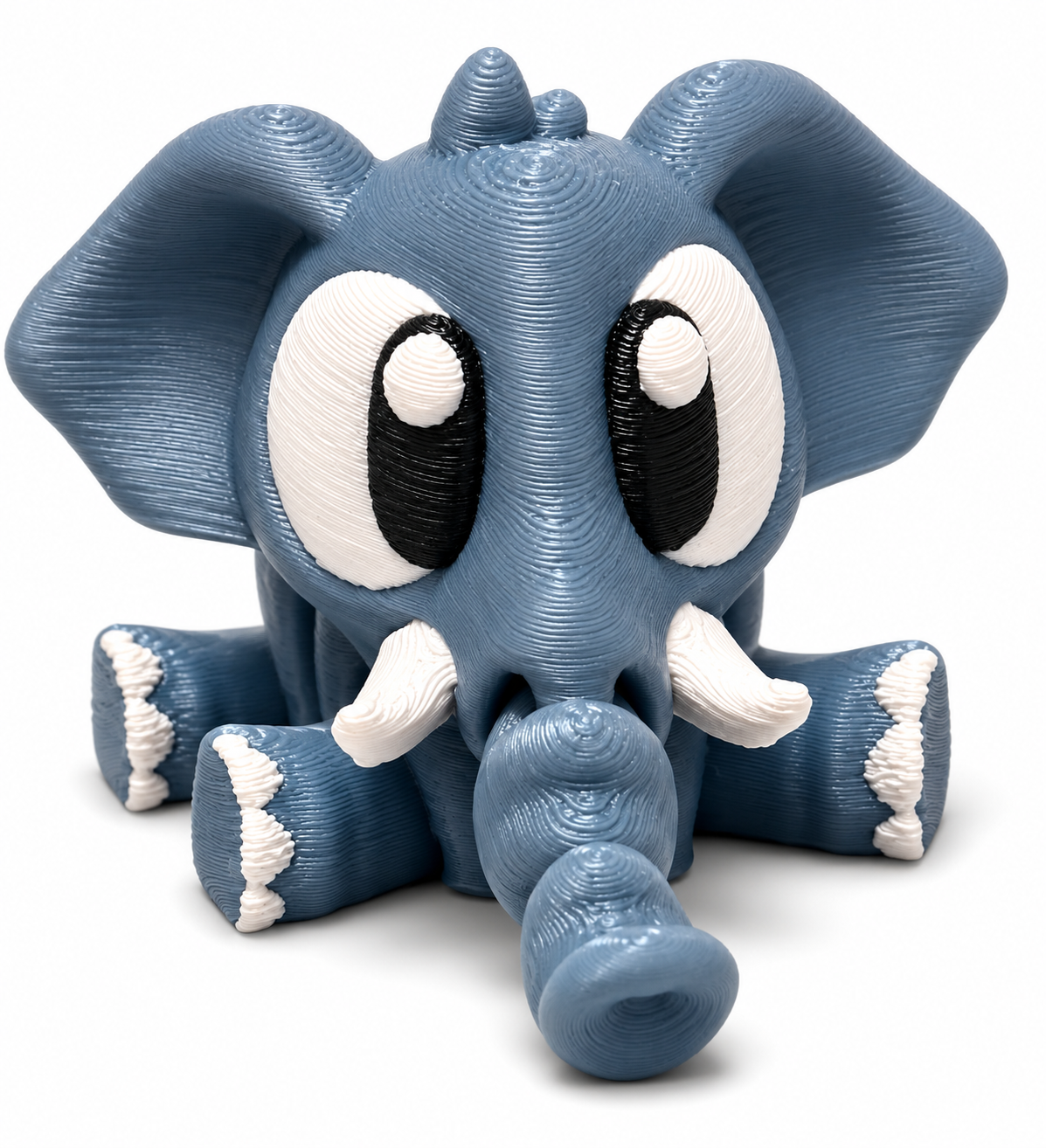 Eli the Elephant - Mini Mate | 3D Articulated Elephant + Matching 3" Vinyl Sticker