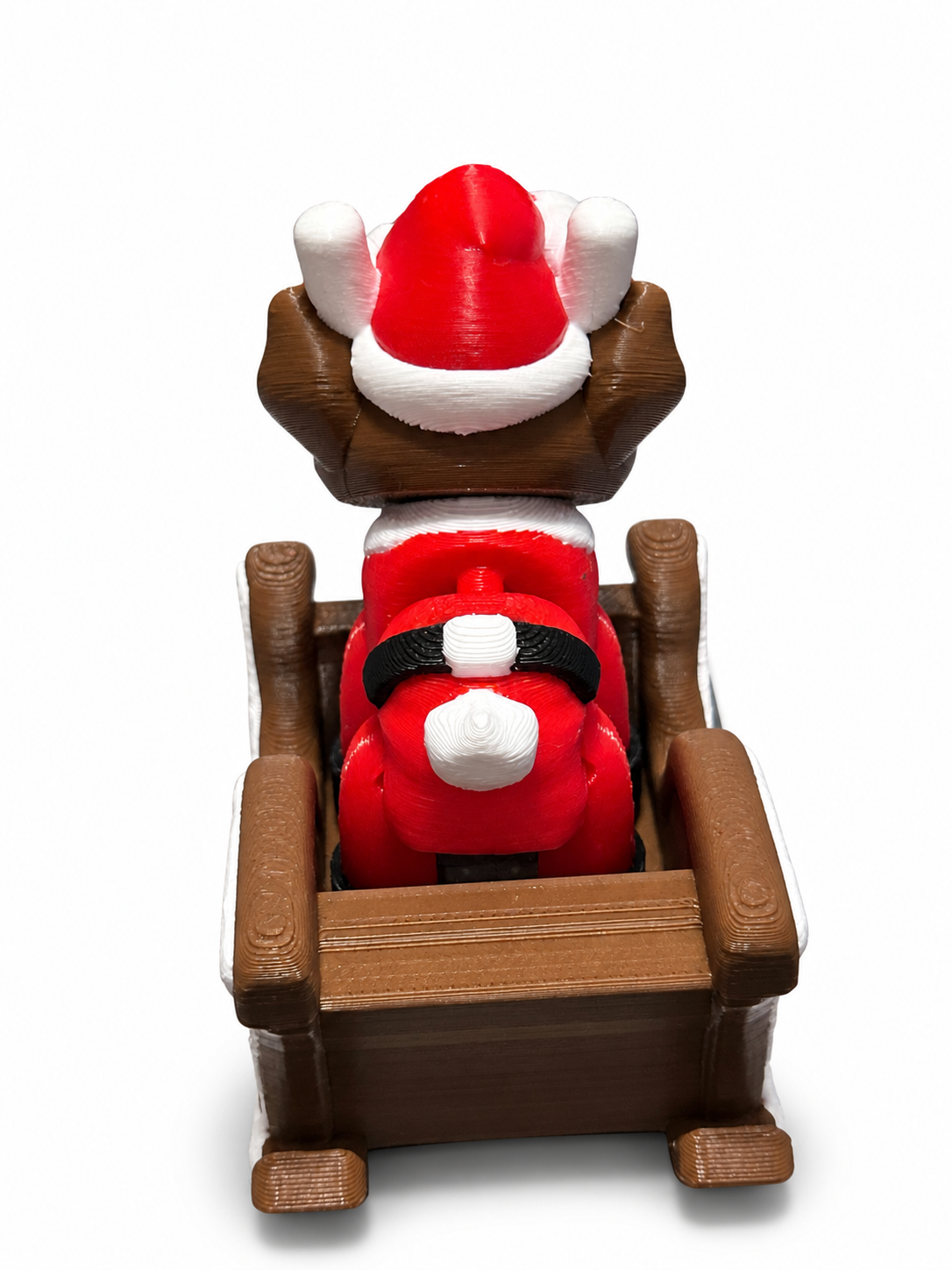 Santa Reindeer & Sleigh Set - 3D Printed Christmas Collectible