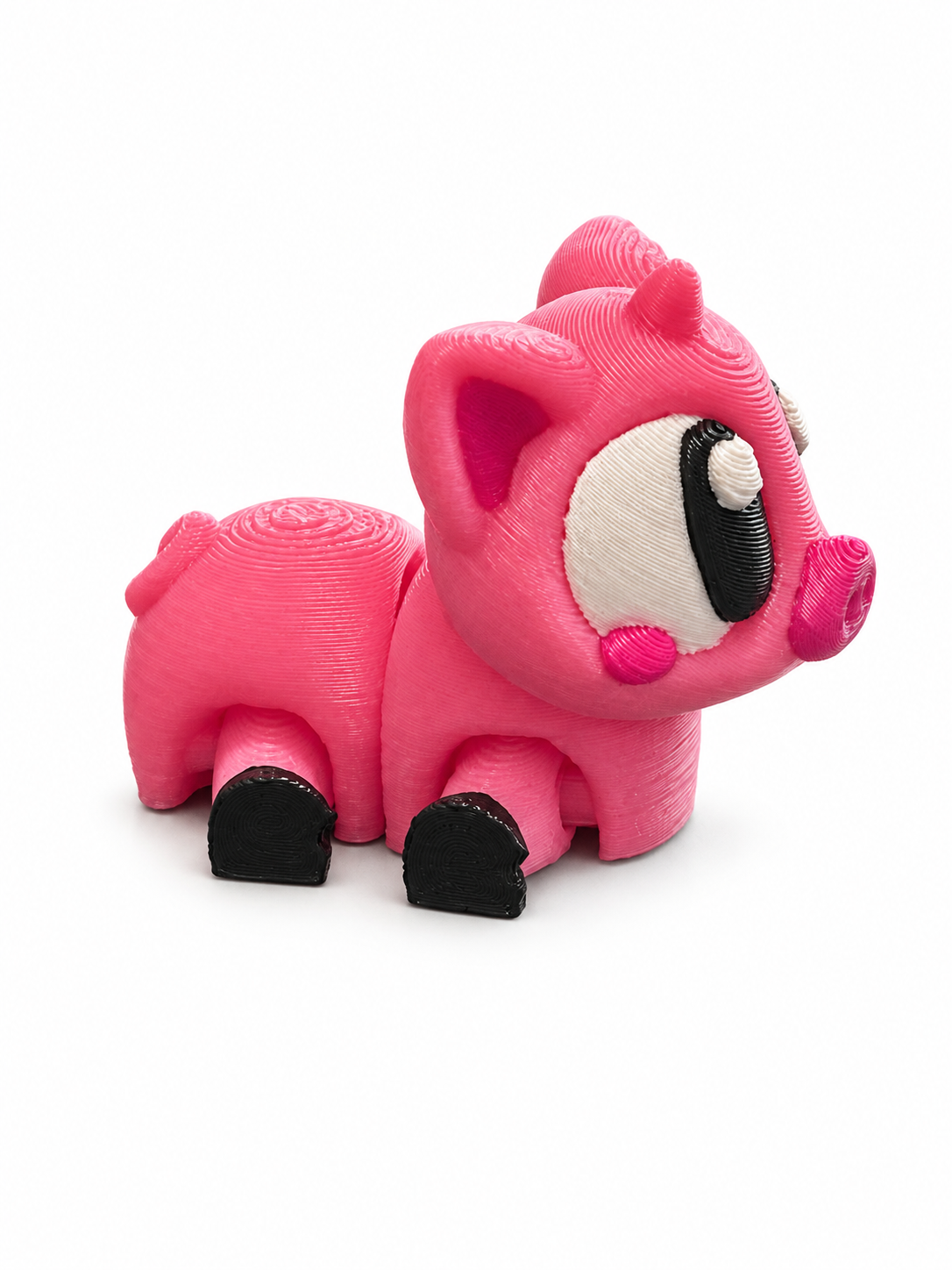 Poppy the Pig - Mini Mate | 3D Articulated Pig + Matching 3" Vinyl Sticker
