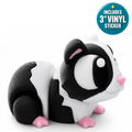 Tux the Guinea Pig - Mini Mate | 3D Printed Articulated Guinea Pig + Matching 3" Vinyl Sticker
