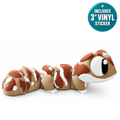 Scout the Gecko - Mini Mate | 3D Printed Articulated Gecko + Matching 3" Vinyl Sticker
