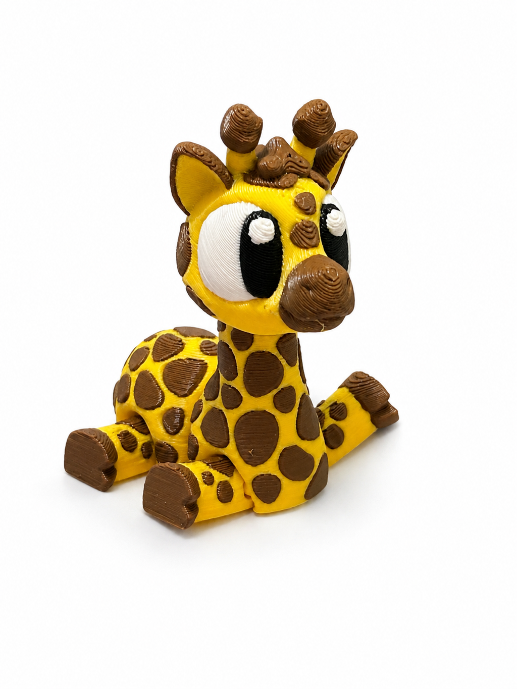 Gemma the Giraffe - Mini Mate | 3D Articulated Giraffe + Matching 3" Vinyl Sticker
