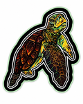Sea Turtle UV Sticker - 3" |Jehle Kae Art