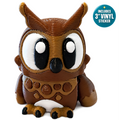 Olive the Owl - Mini Mate | 3D Articulated Owl + Matching 3" Vinyl Sticker