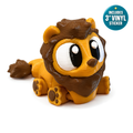 Leo the Lion - Mini Mate | 3D Articulated Lion + Matching 3" Vinyl Sticker